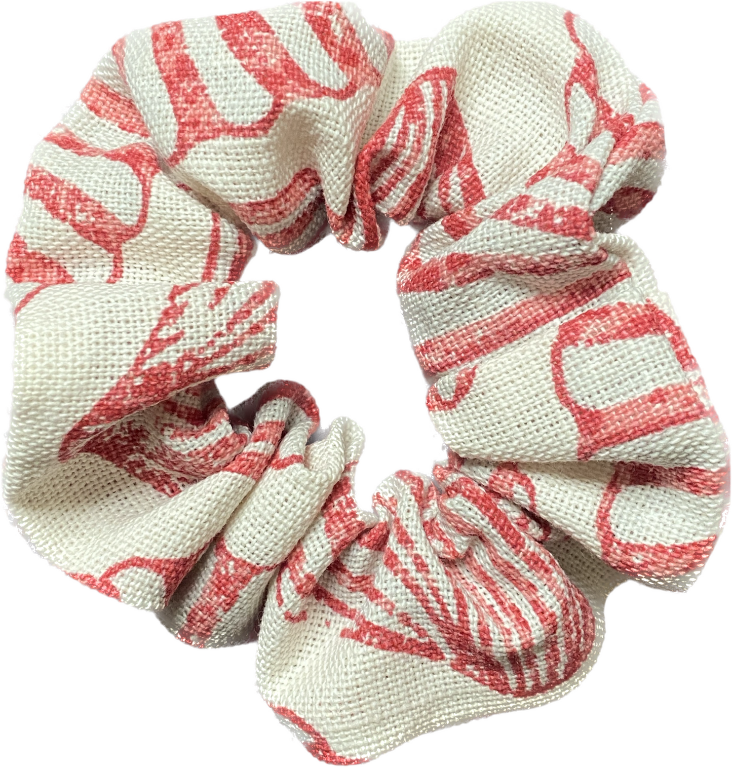 Scallop shell scrunchie