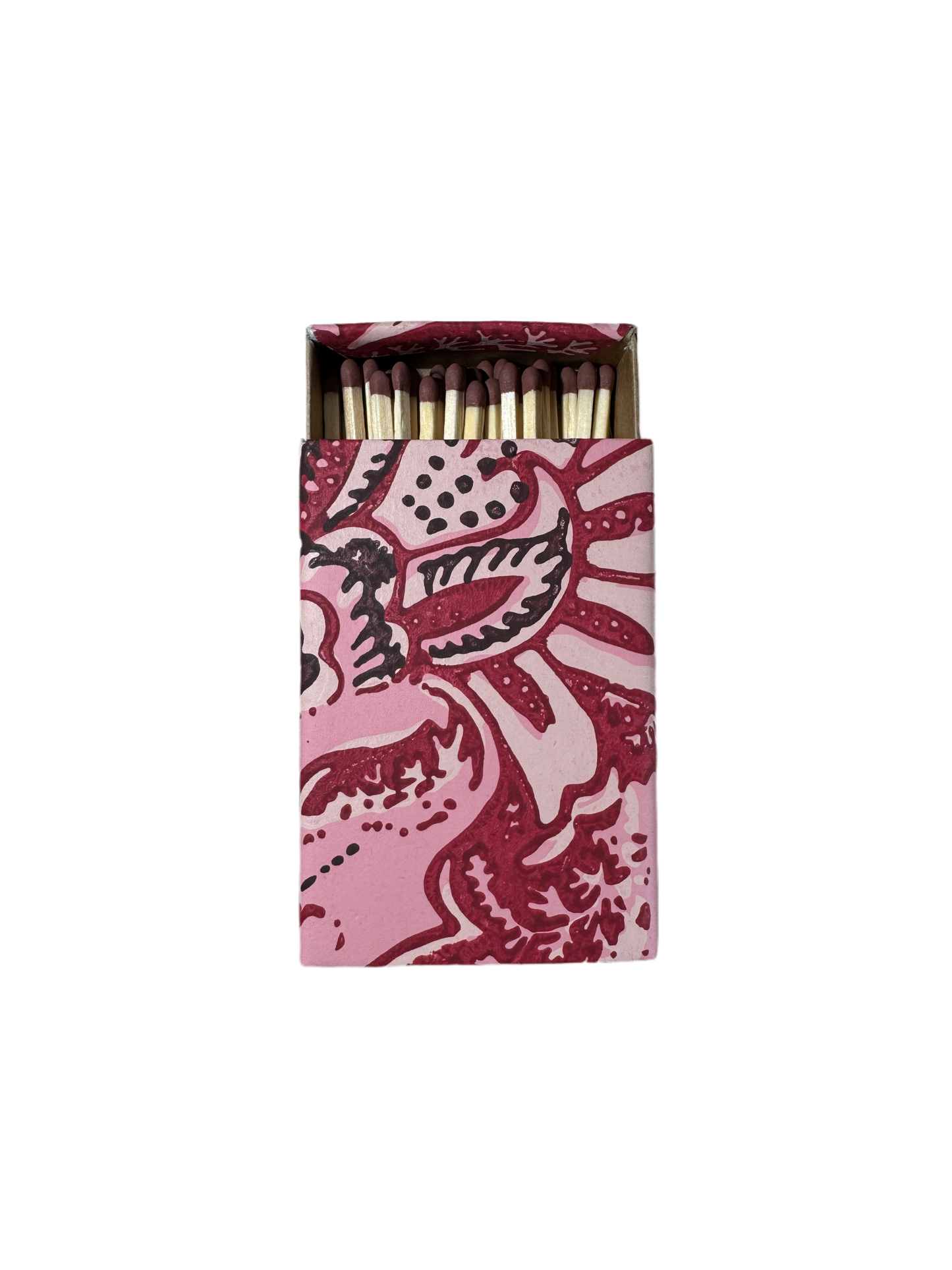 Pink and Red Palampore Blossom Match Box