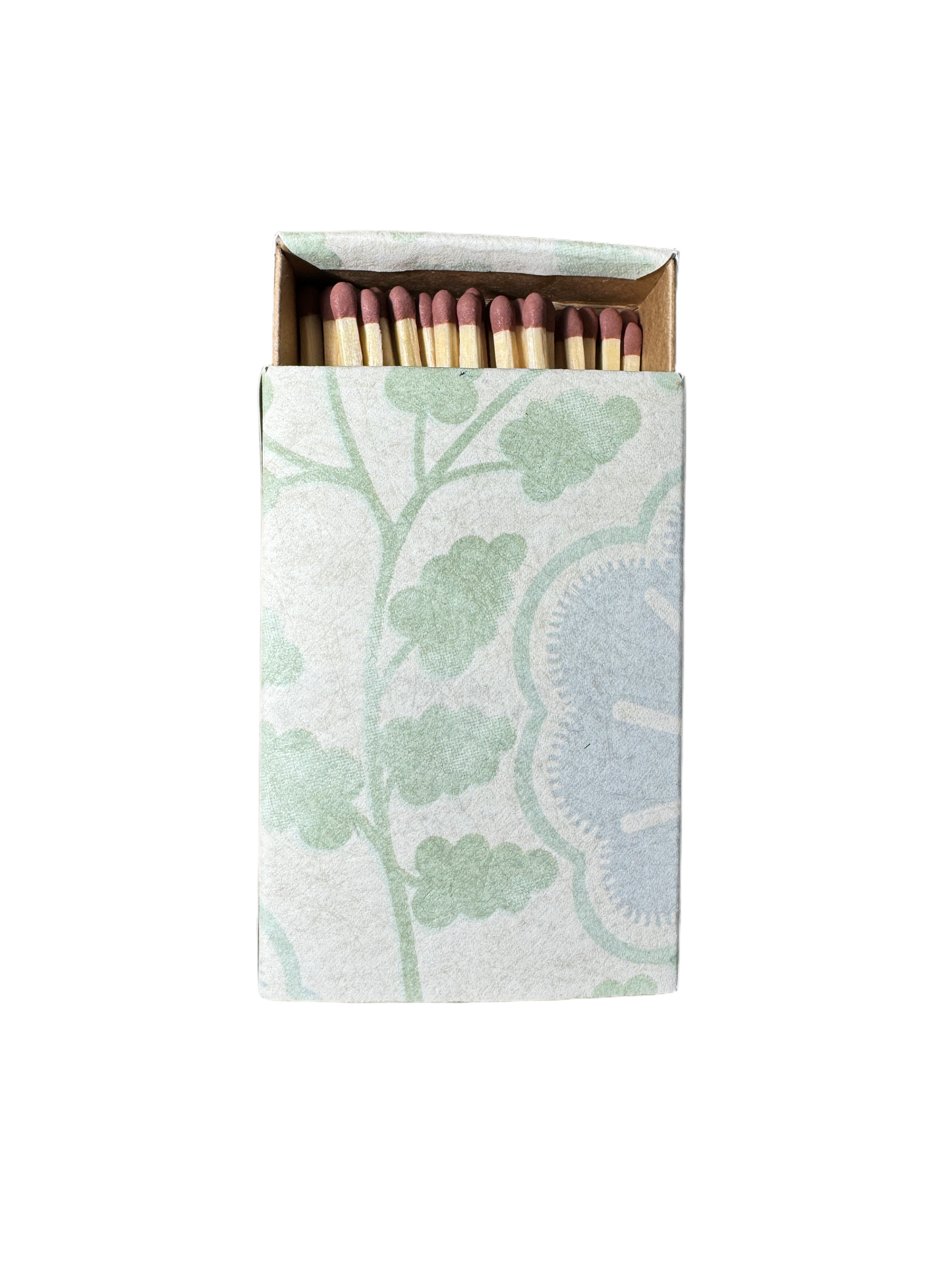 Pale Blue Punch Paisley Match Box