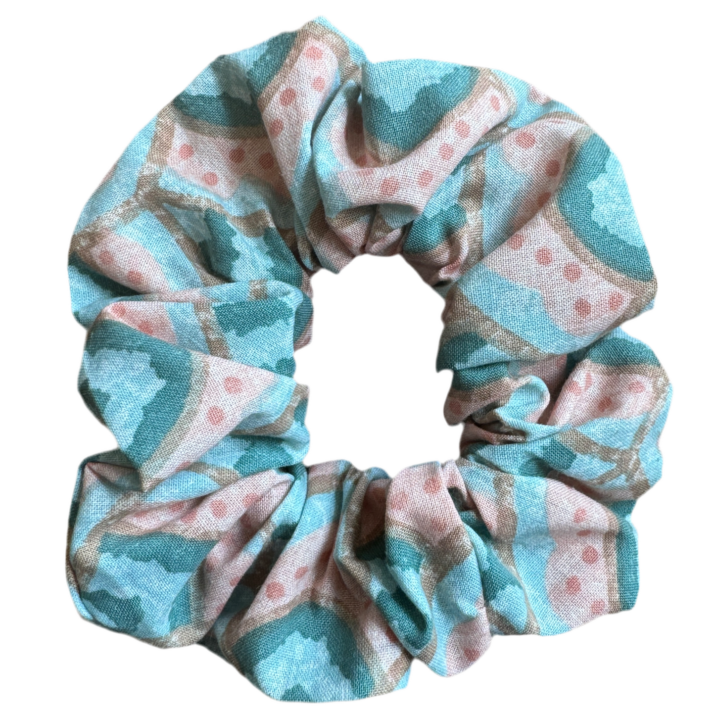 Blue and Pink scrunchie