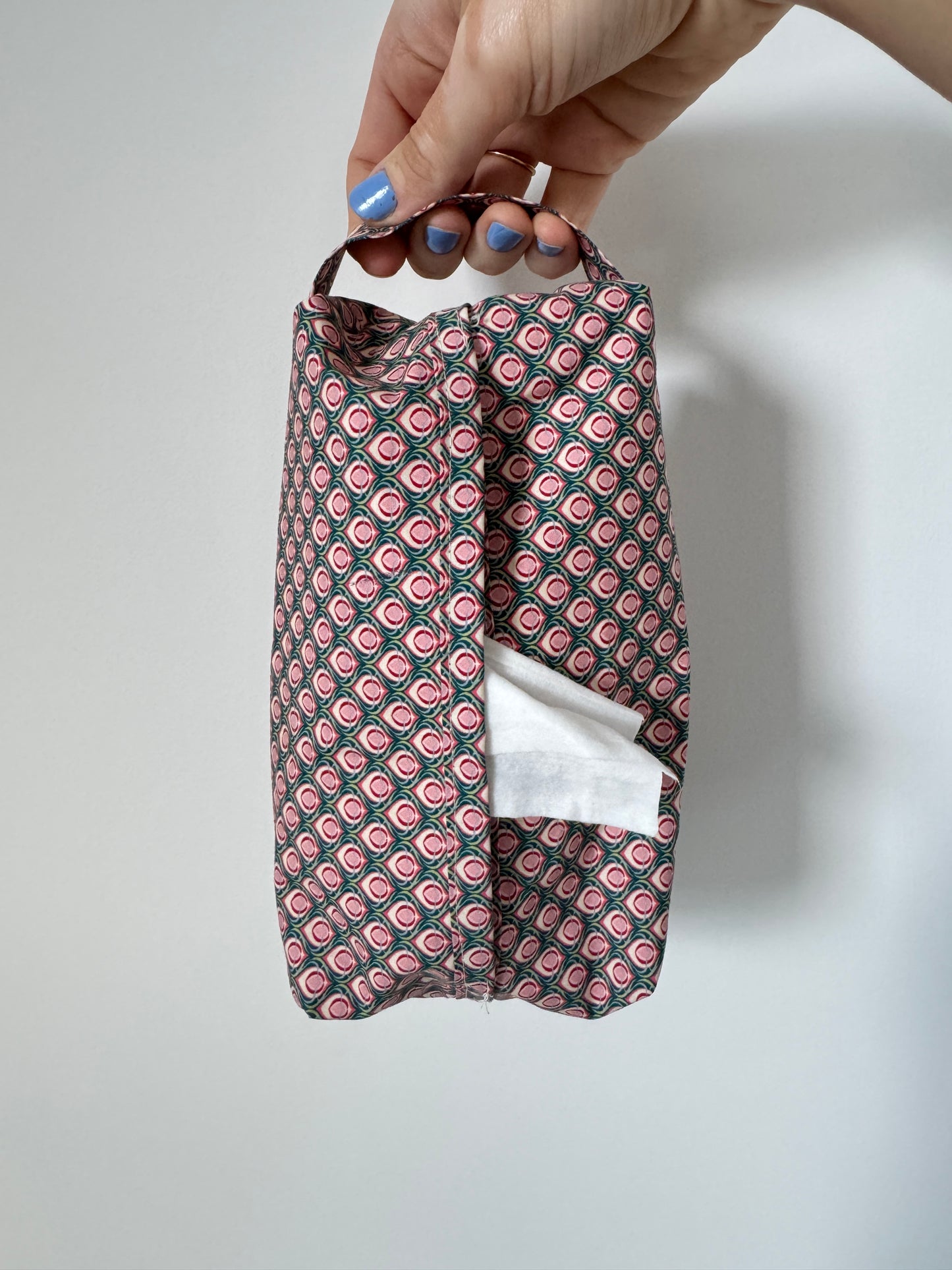 Pink geometric Liberty Wipe cover