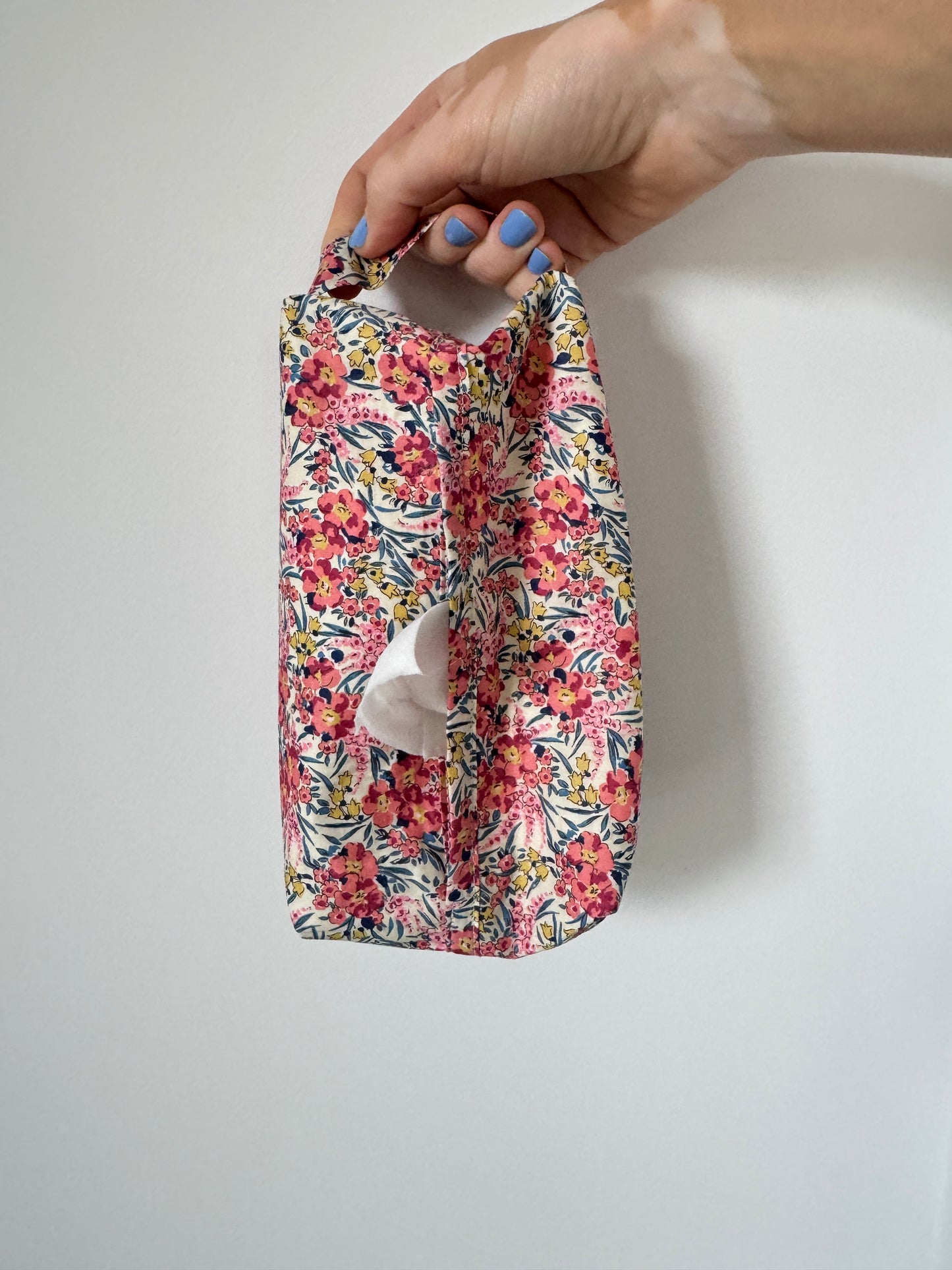 Pink flowers Liberty Wipe cover