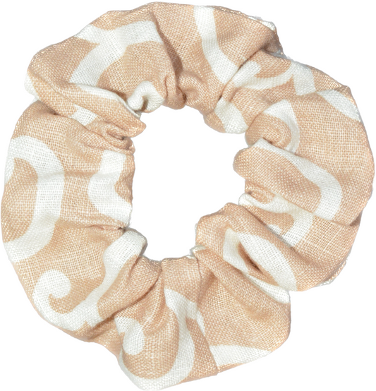 Pink and white Soane scrunchie