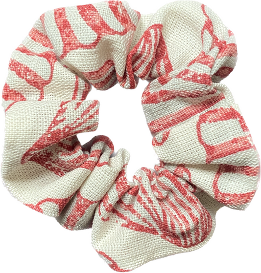 Scallop shell scrunchie