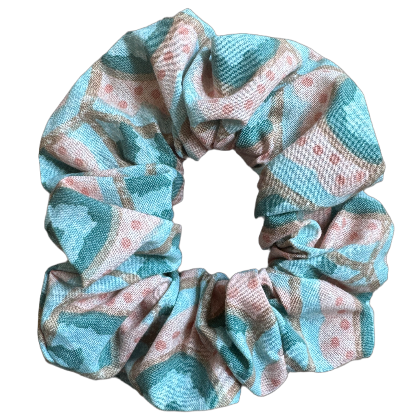 Blue and Pink scrunchie