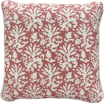 Red abstract + red stripes Cushion